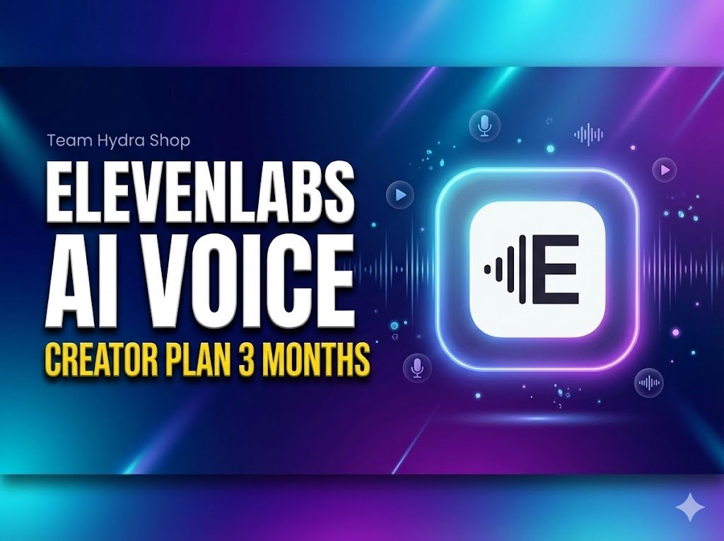ElevenLabs AI Voice – 3 Months Creator Plan (Personal Email Activation)